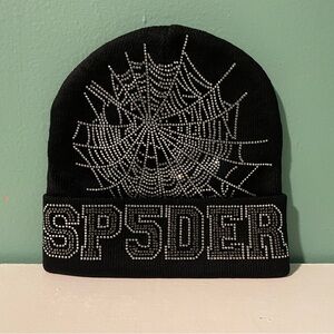 Sp5der/Spider Black Web Beanie